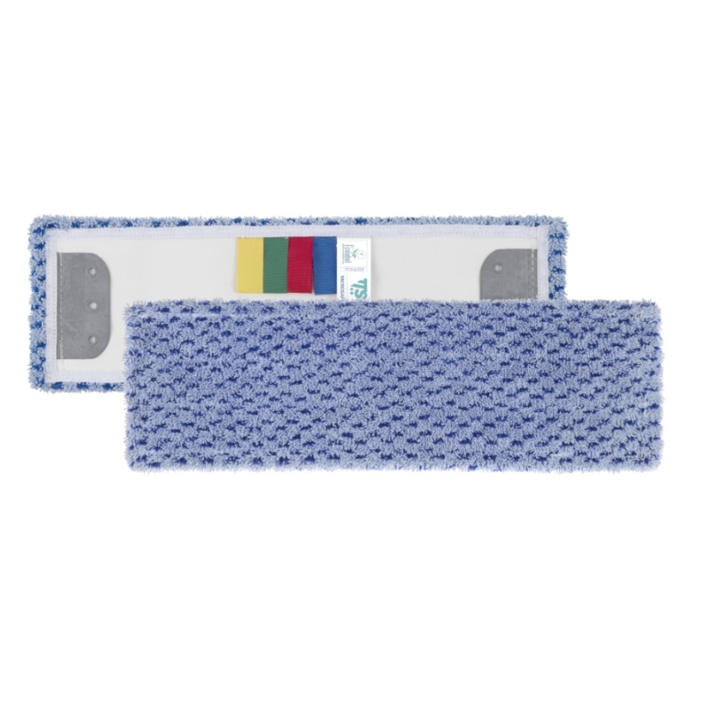 Mop Frange - Systeem met gaatjes - Microsafe - 40 cm - Blauw